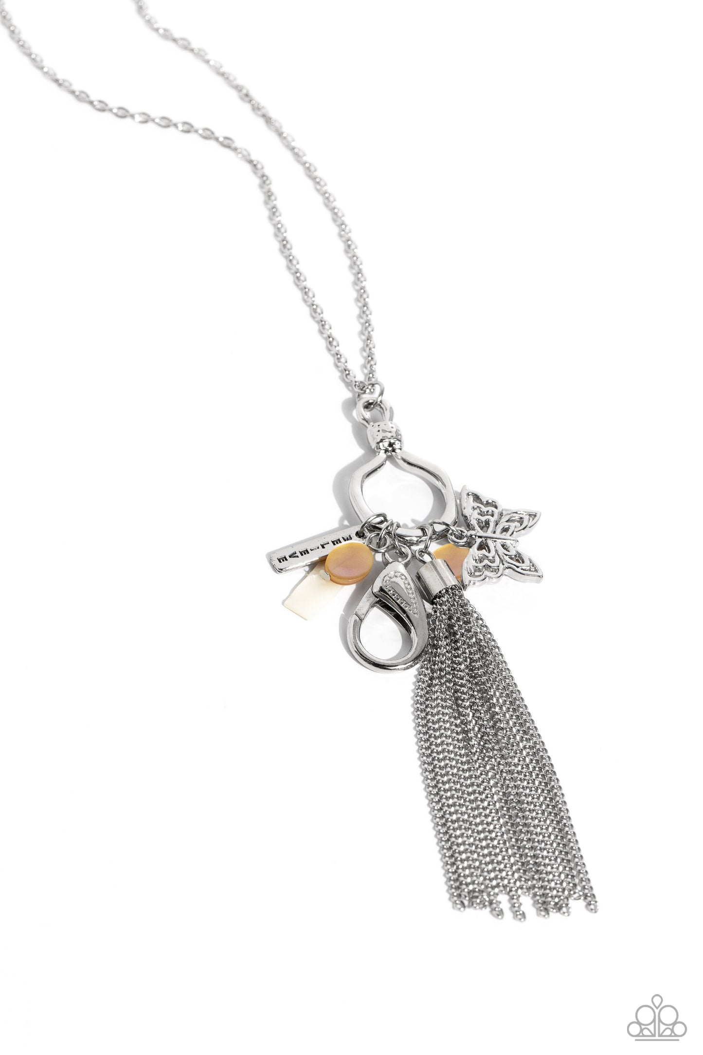 Paparazzi Necklaces - SHELL-ebrity Showcase - White