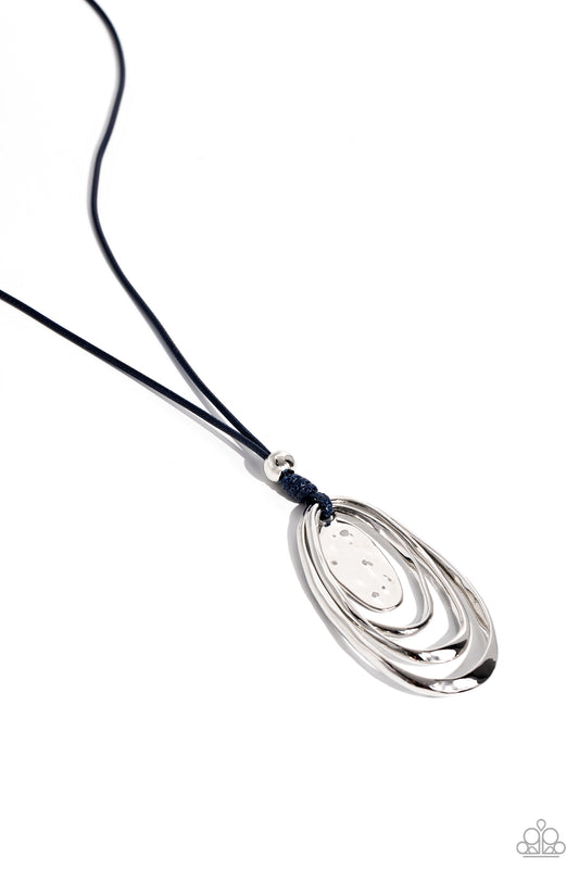 Paparazzi Necklaces - Hammered Hallmark - Blue