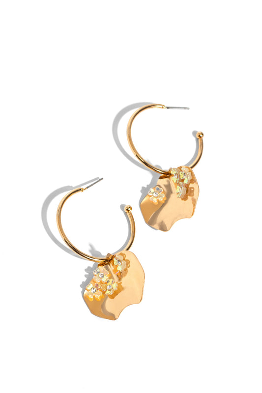 Paparazzi Earrings - Majestic Mermaid - Gold