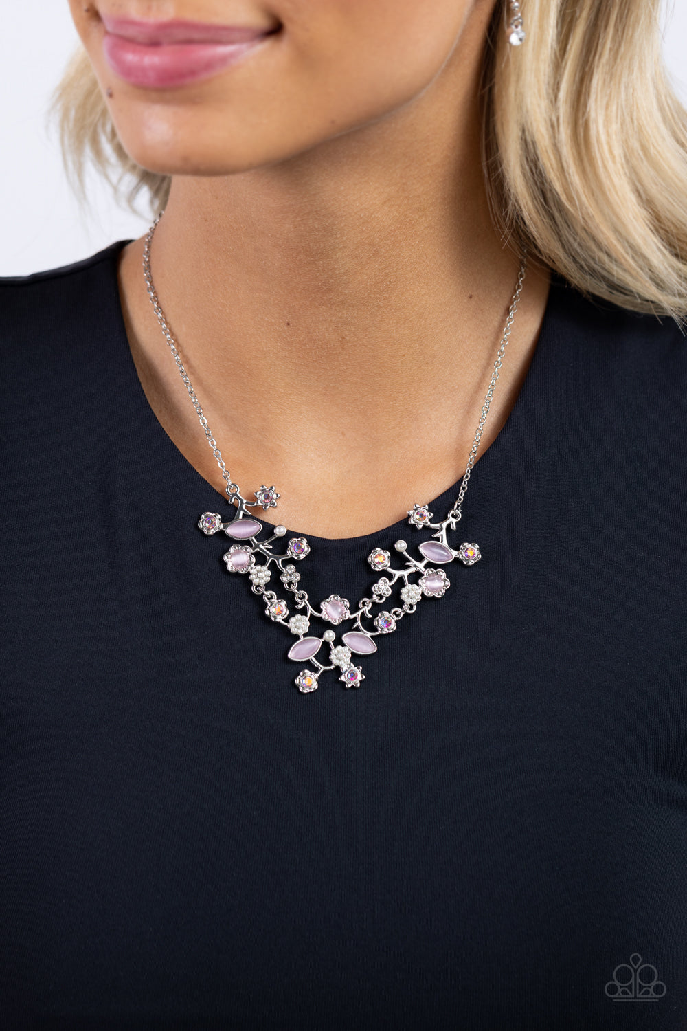 Paparazzi Necklaces - Gardening Group - Pink