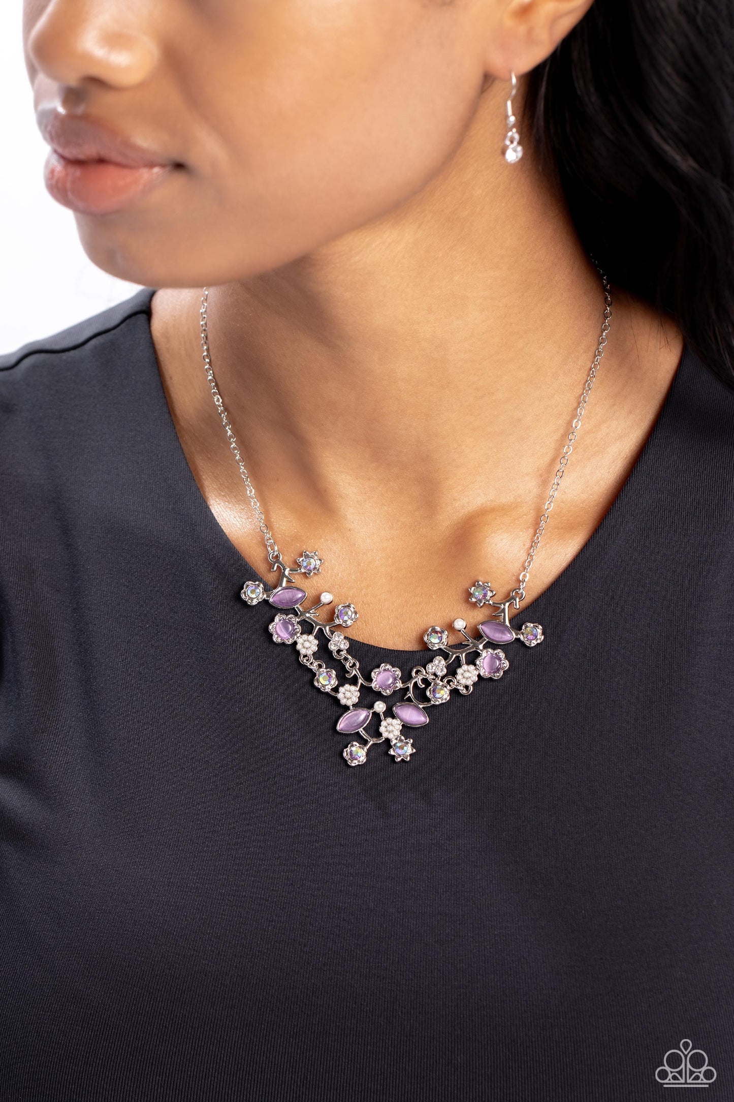 Paparazzi Necklaces - Gardening Group - Purple