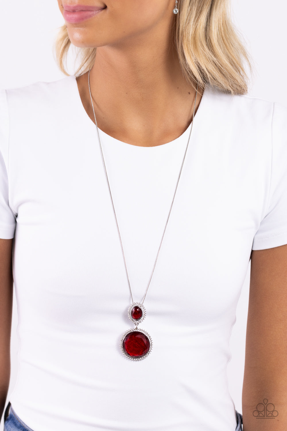 Paparazzi Necklaces - Castle Cadenza - Red