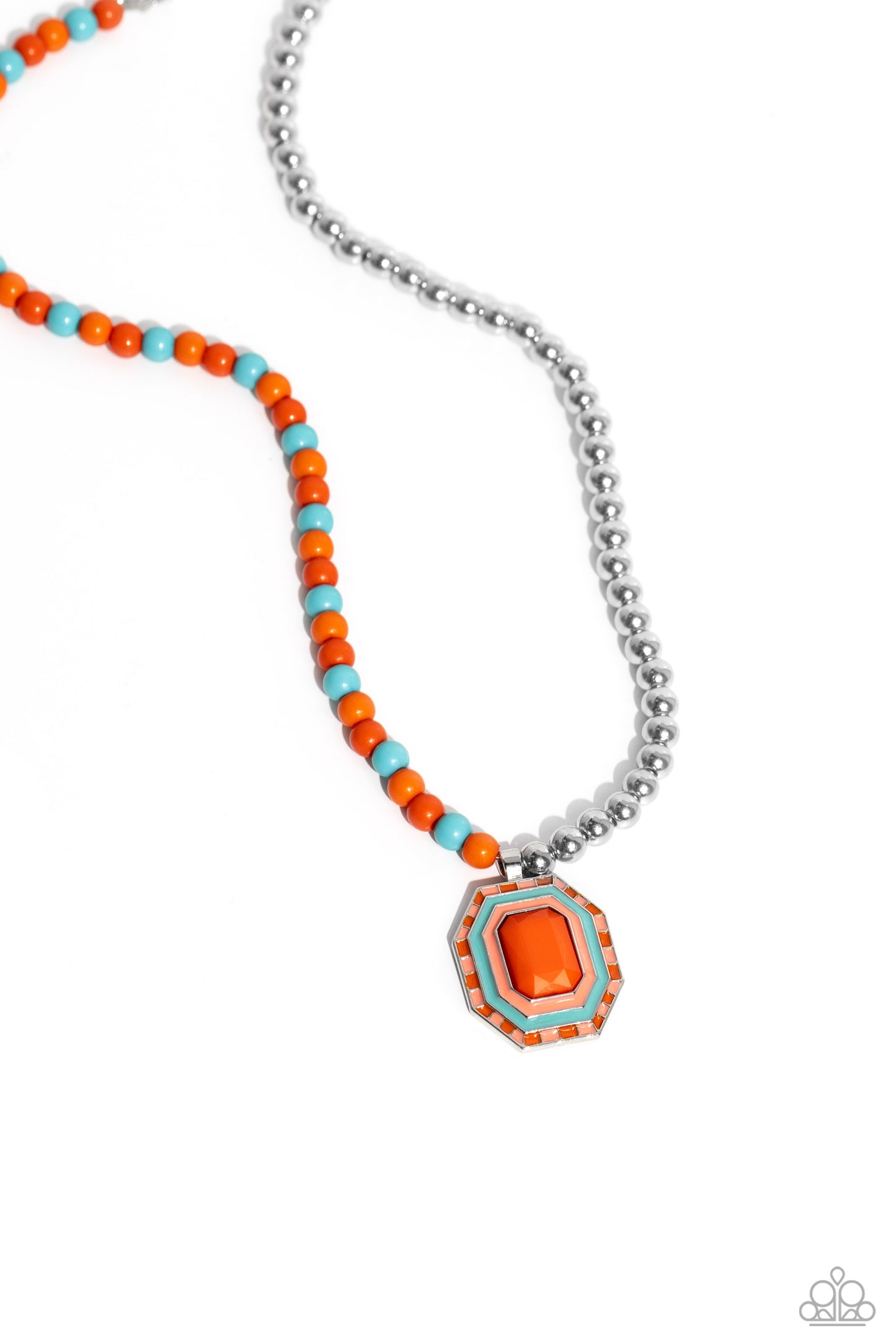 Paparazzi Necklaces - Contrasting Candy - Orange
