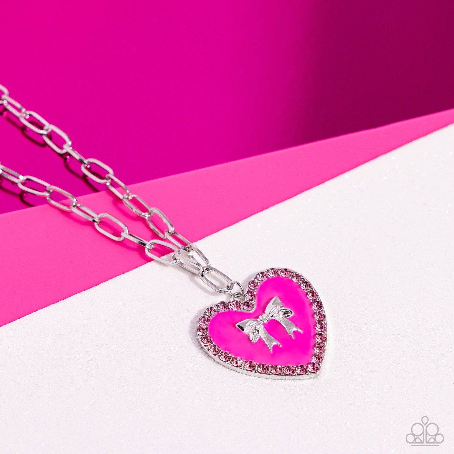 Paparazzi Necklaces - Romantic Gesture - Pink