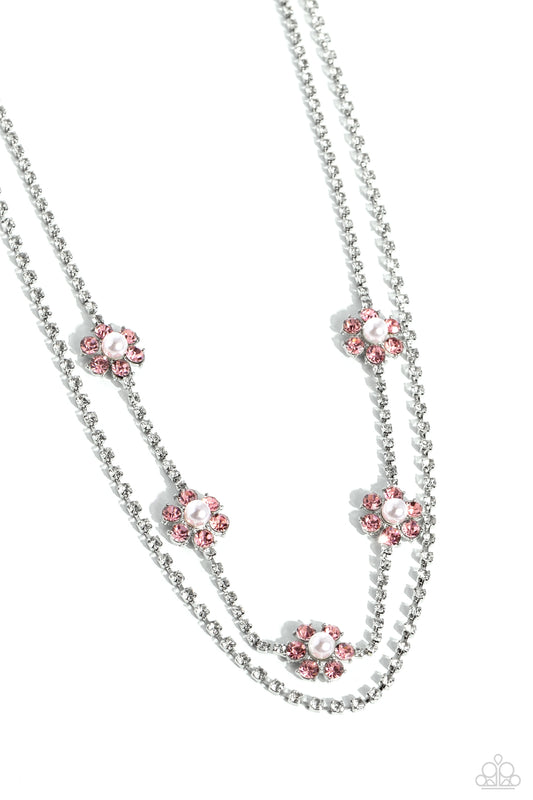 Paparazzi Necklaces - A SQUARE Beauty - Pink