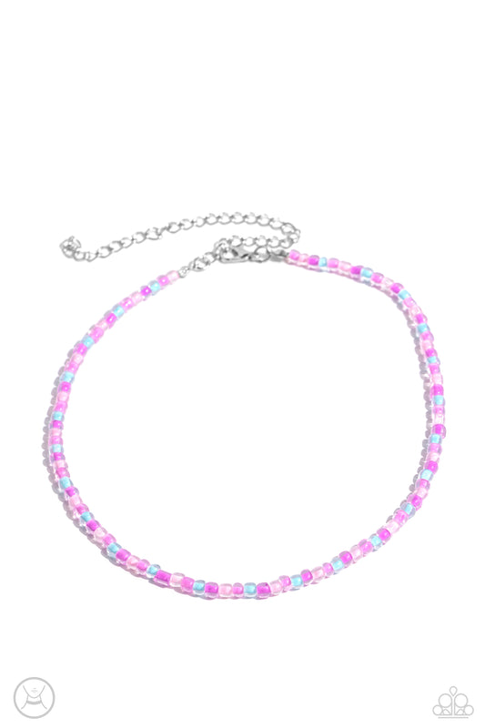 Paparazzi PREORDER Necklaces - Colorfully GLASSY - Pink