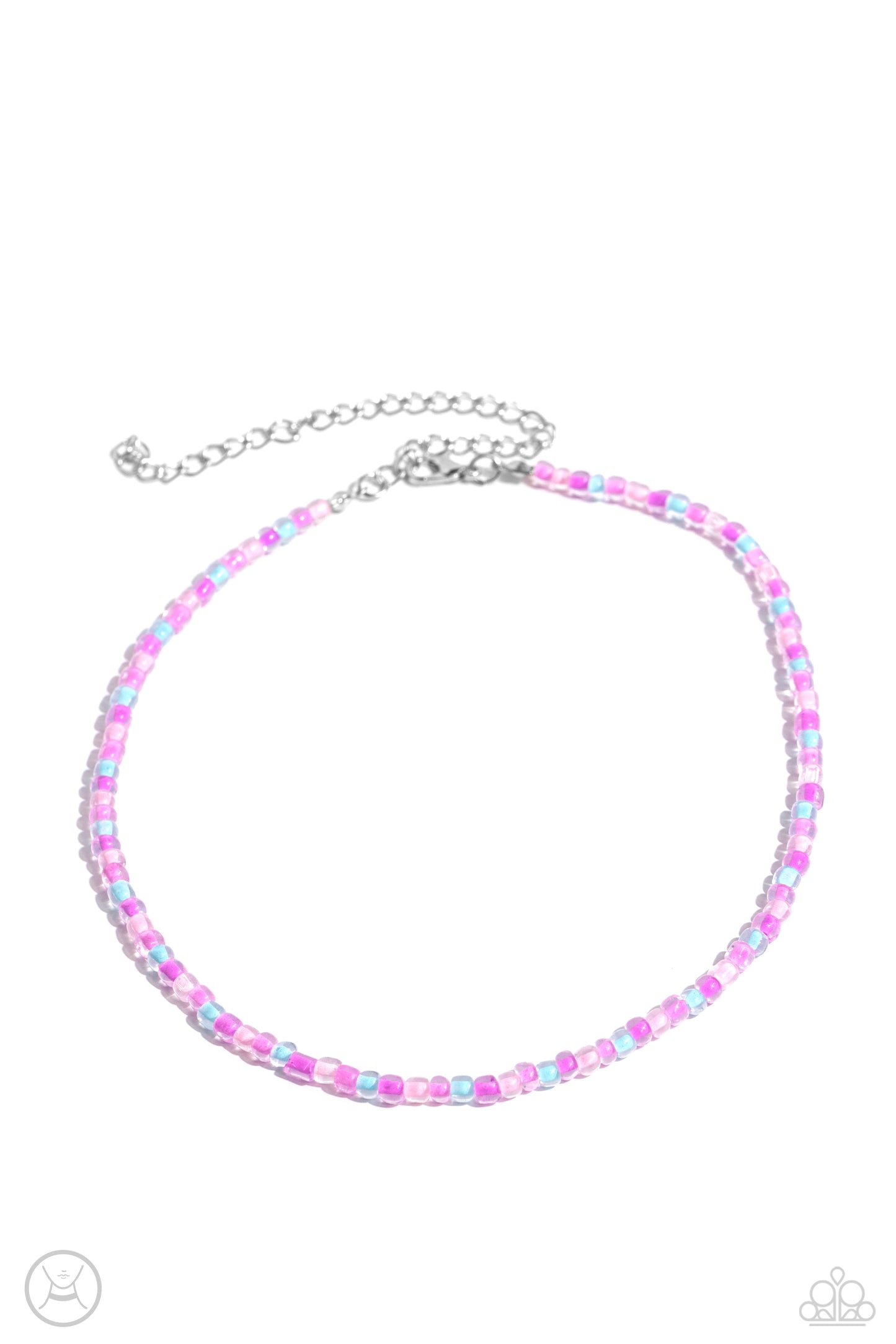 Paparazzi Necklaces - Colorfully GLASSY - Pink