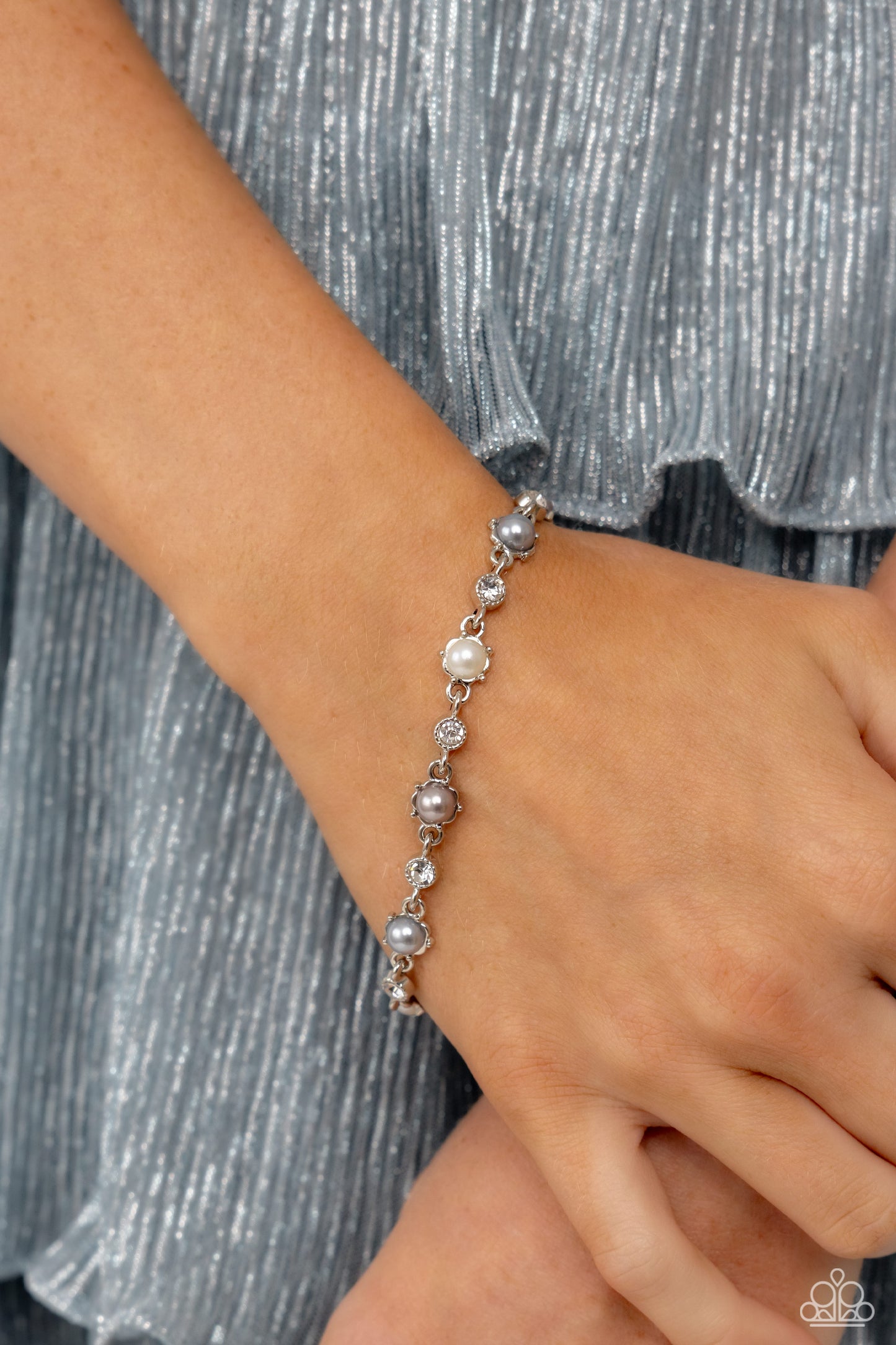 Paparazzi Bracelets - Particularly Pronged - Silver