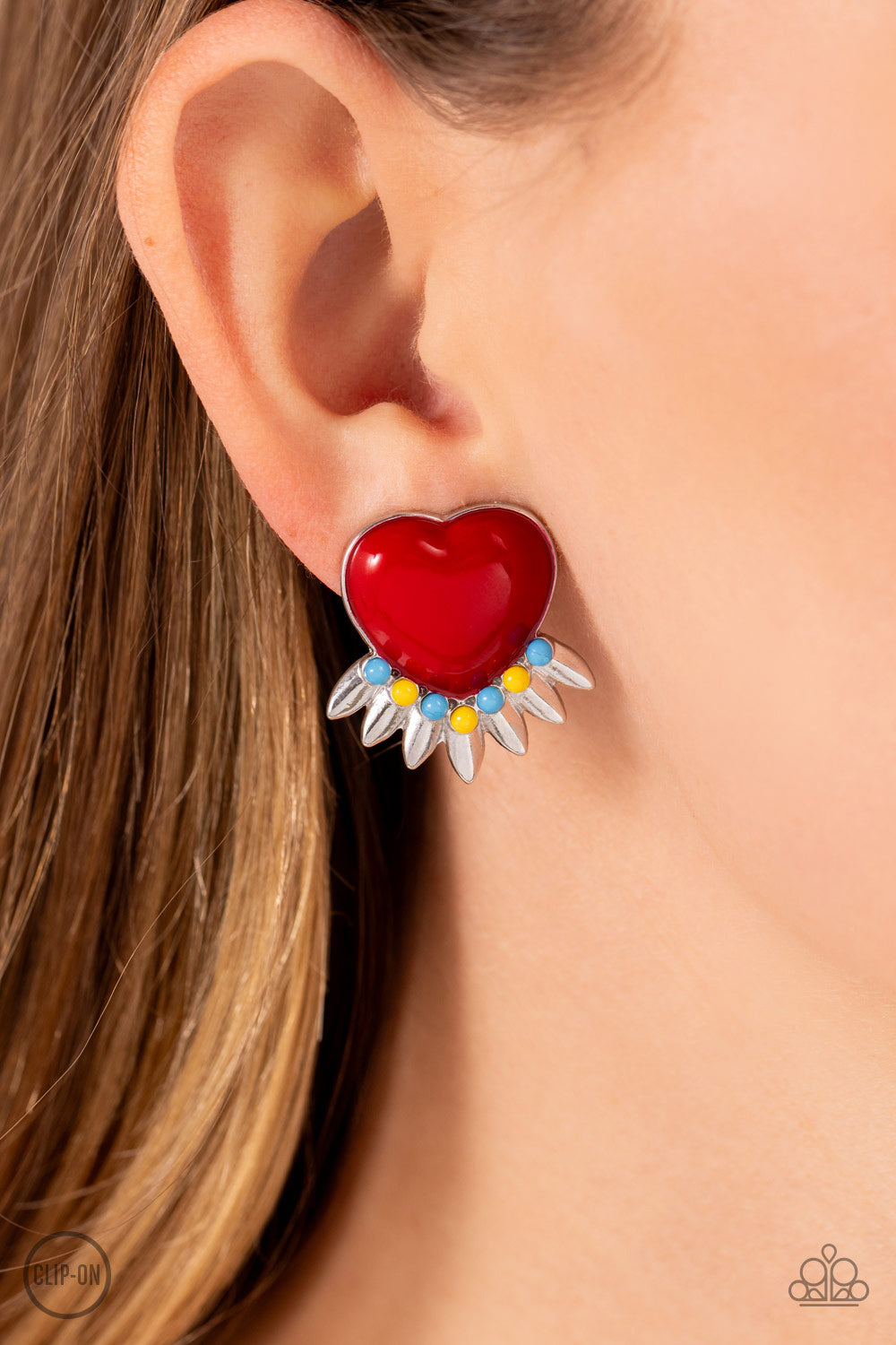 Paparazzi Earrings - Spring Story - Red