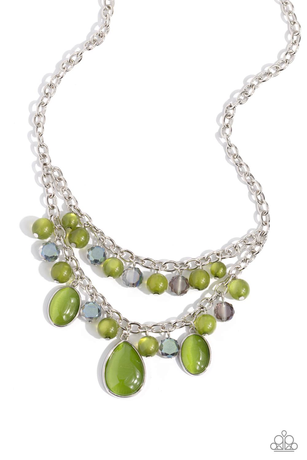 Paparazzi Necklaces - Dewy Disposition - Green