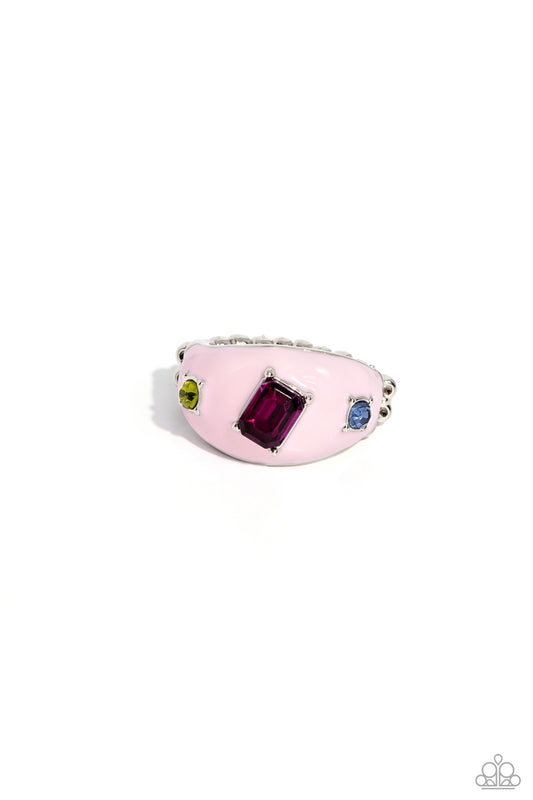 Paparazzi Rings - Blinding Behavior - Pink