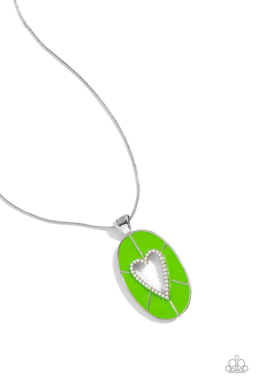 Paparazzi Necklaces - Airy Affection - Green