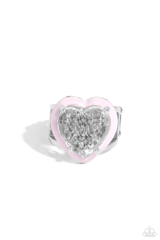 Paparazzi Rings - Hallmark Heart - Pink
