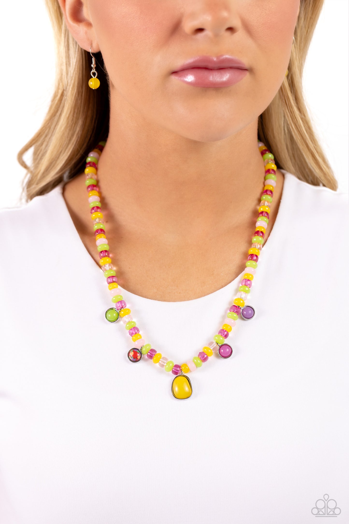 Paparazzi Necklaces - Colorfully California - Yellow