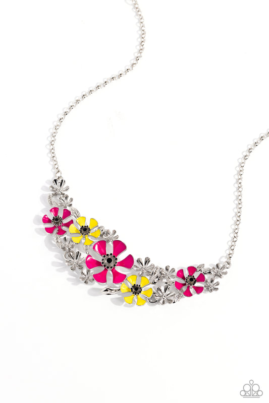 Paparazzi Necklaces - Blooming Practice - Pink