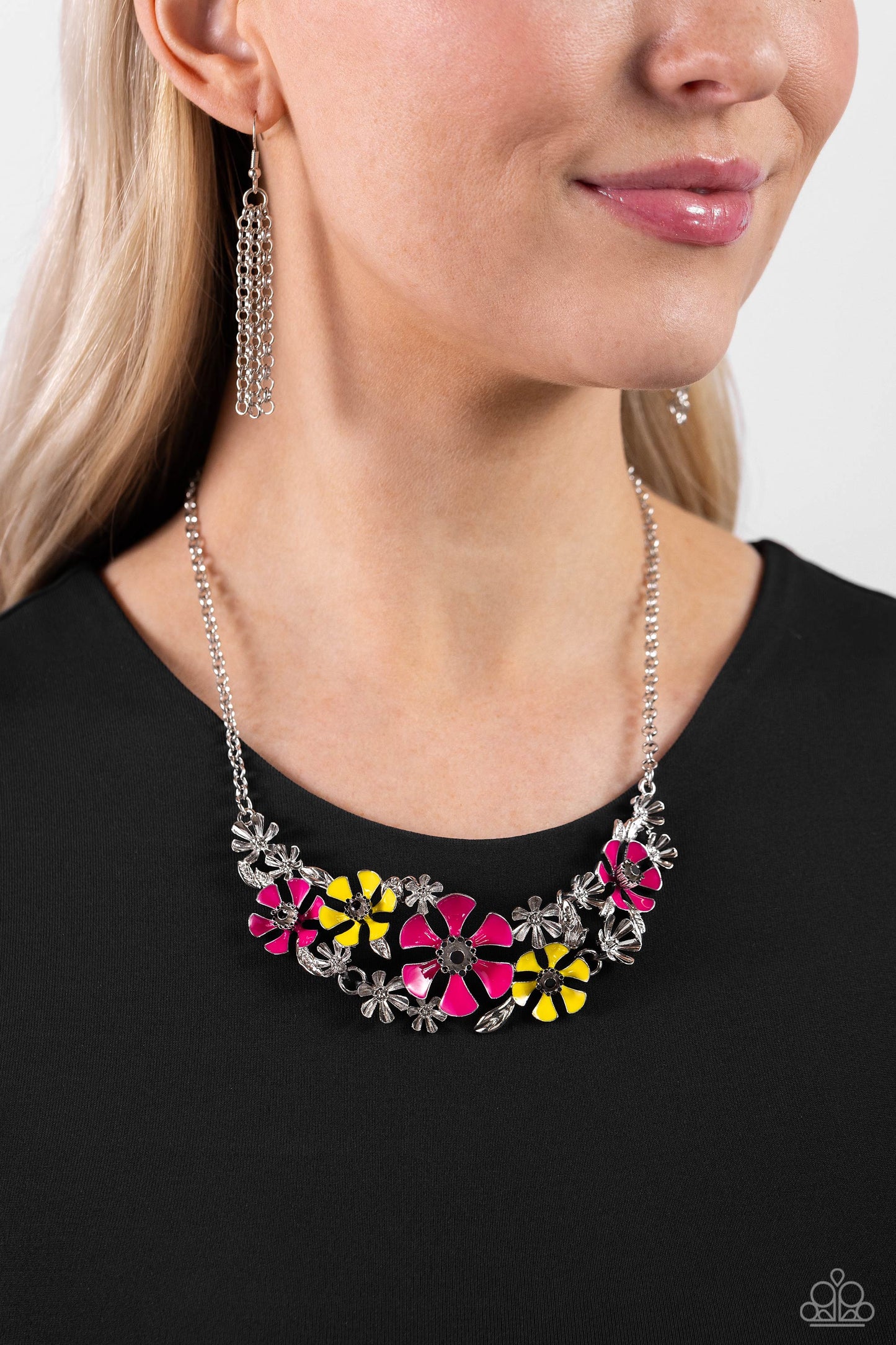 Paparazzi Necklaces - Blooming Practice - Pink