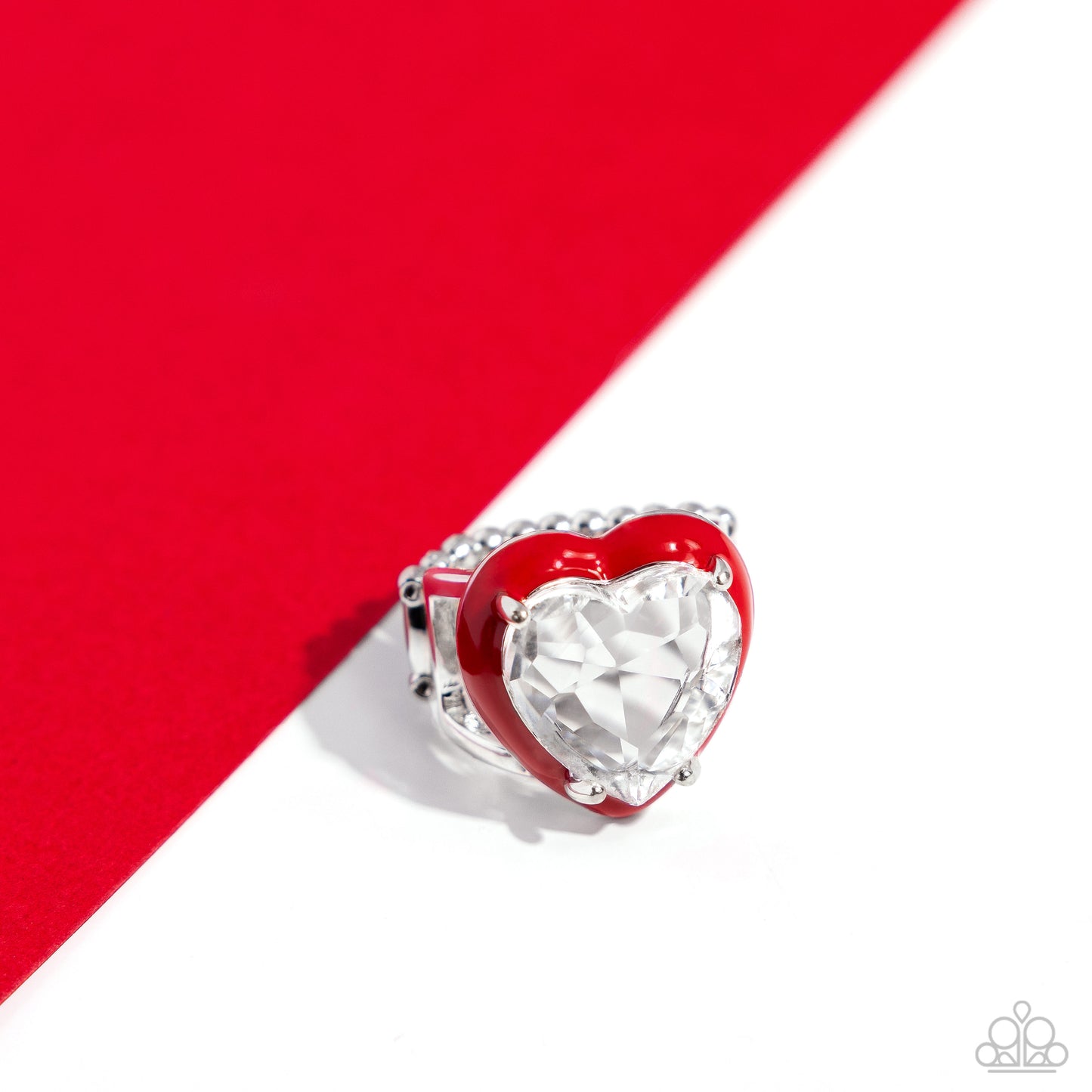 Paparazzi Rings - Hallmark Heart - Red