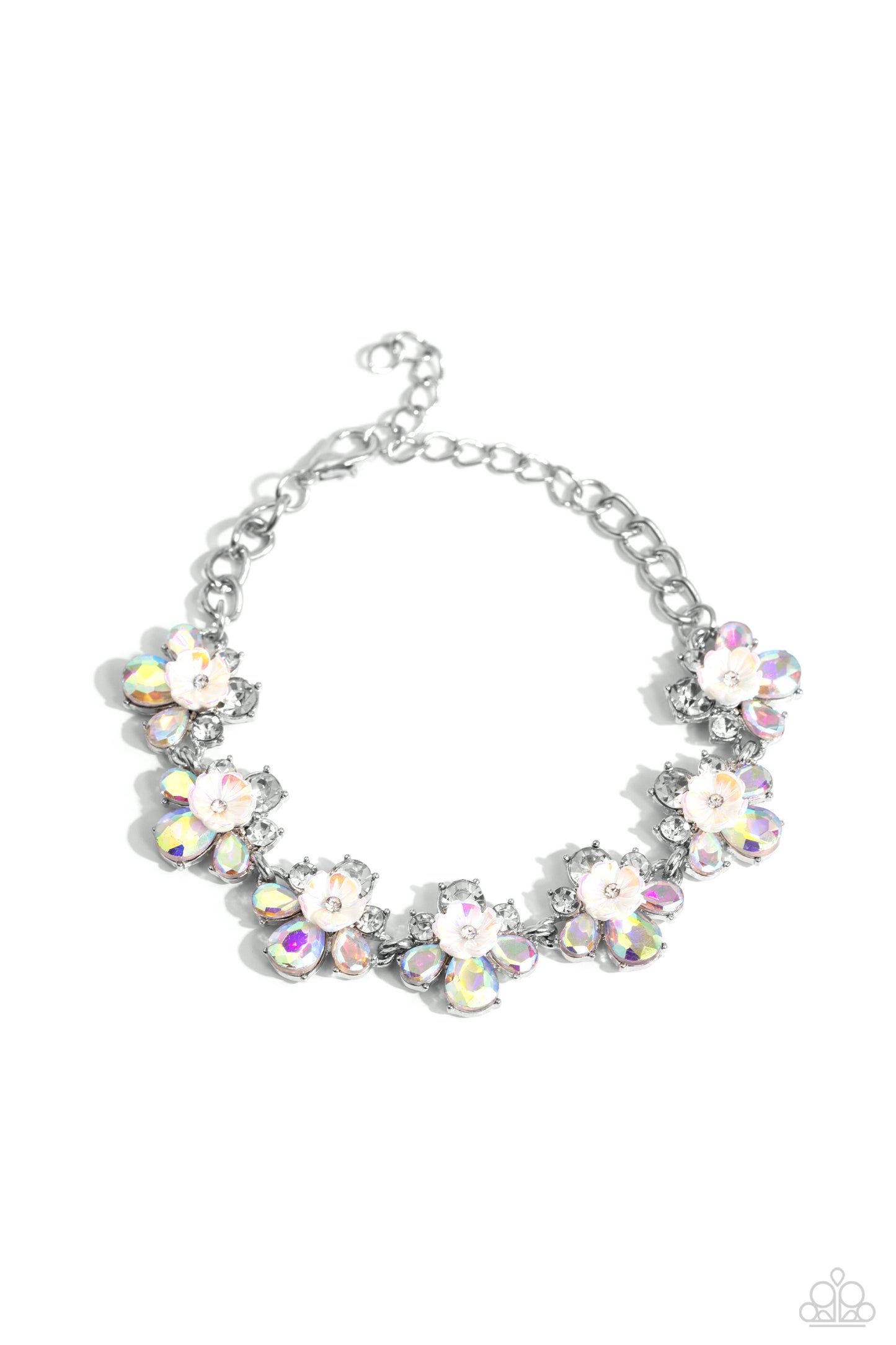 Paparazzi Bracelets - Floral Frenzy - White