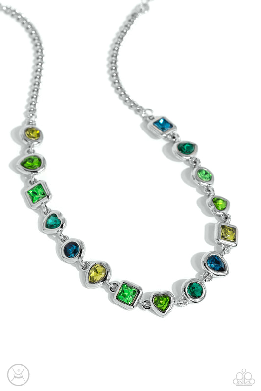 Paparazzi Necklaces - Abstract Admirer - Green