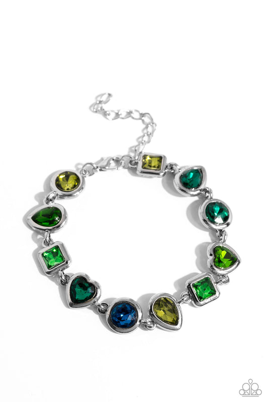 Paparazzi Bracelets - Actively Abstract - Green