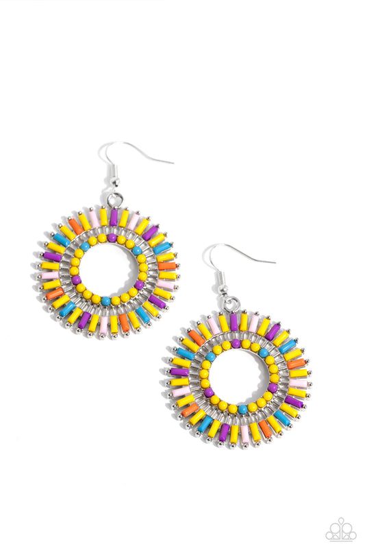 Paparazzi Necklaces - Ferris Wheel Finale - Yellow