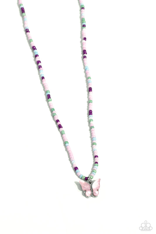 Paparazzi Necklaces - Soaring Shell - Pink
