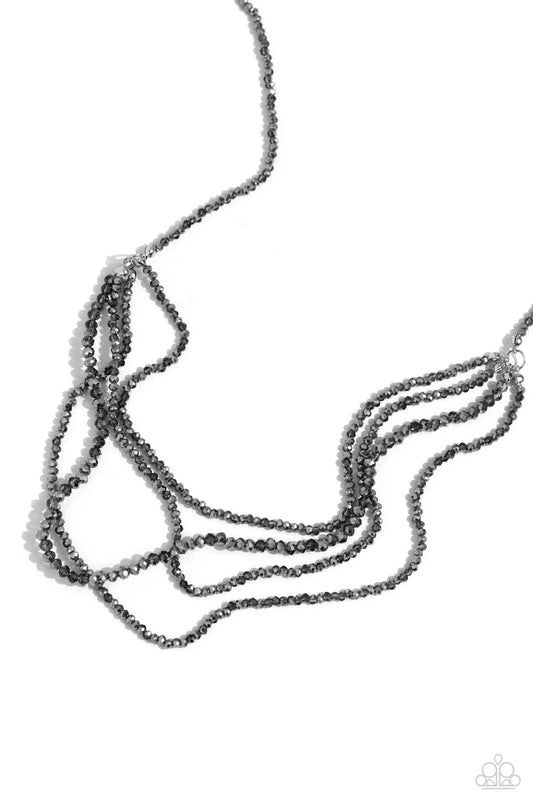 Paparazzi Necklaces - Candescent Cascade - Silver