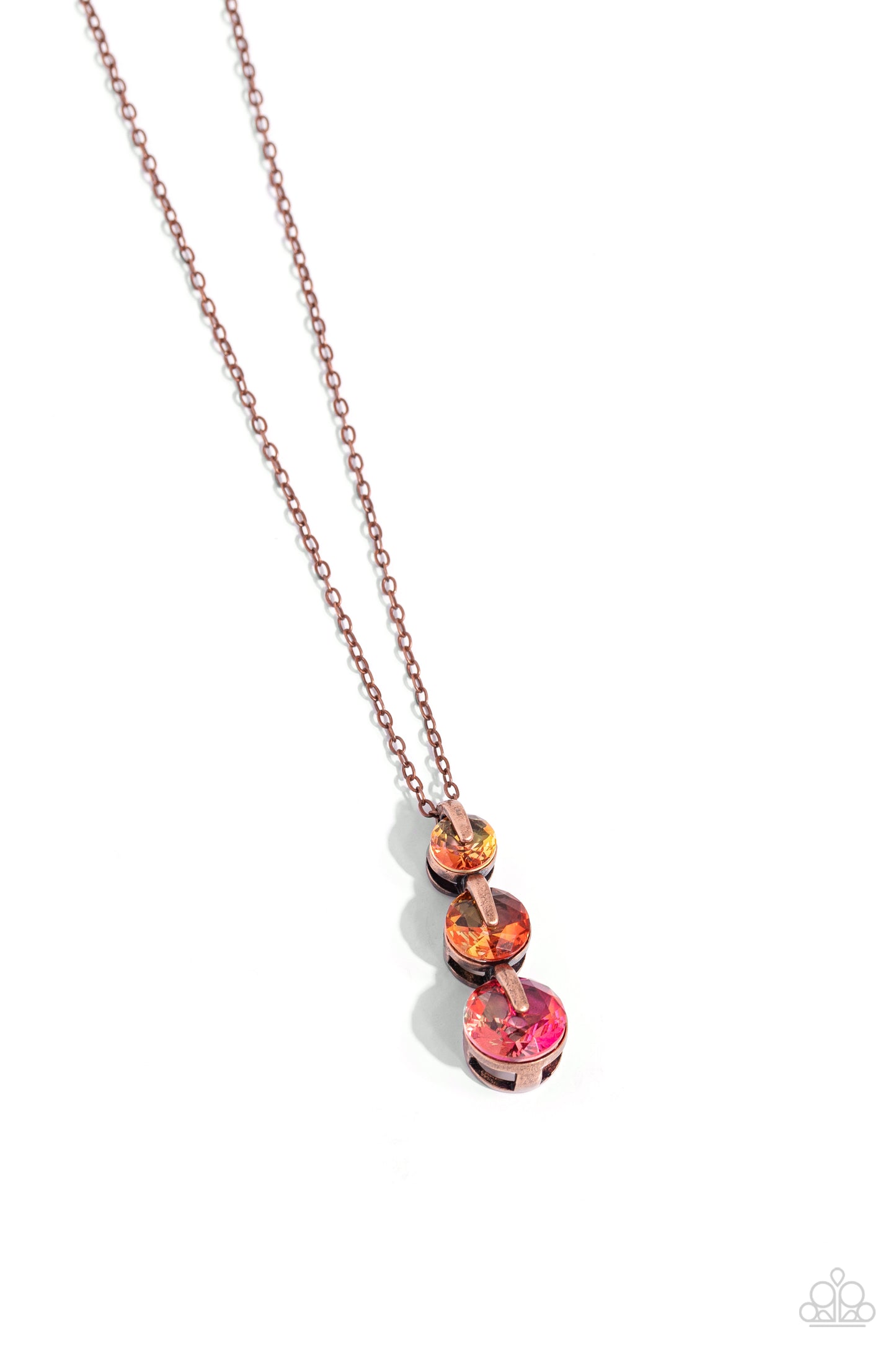 Paparazzi Necklaces - Ombré Obsession - Copper