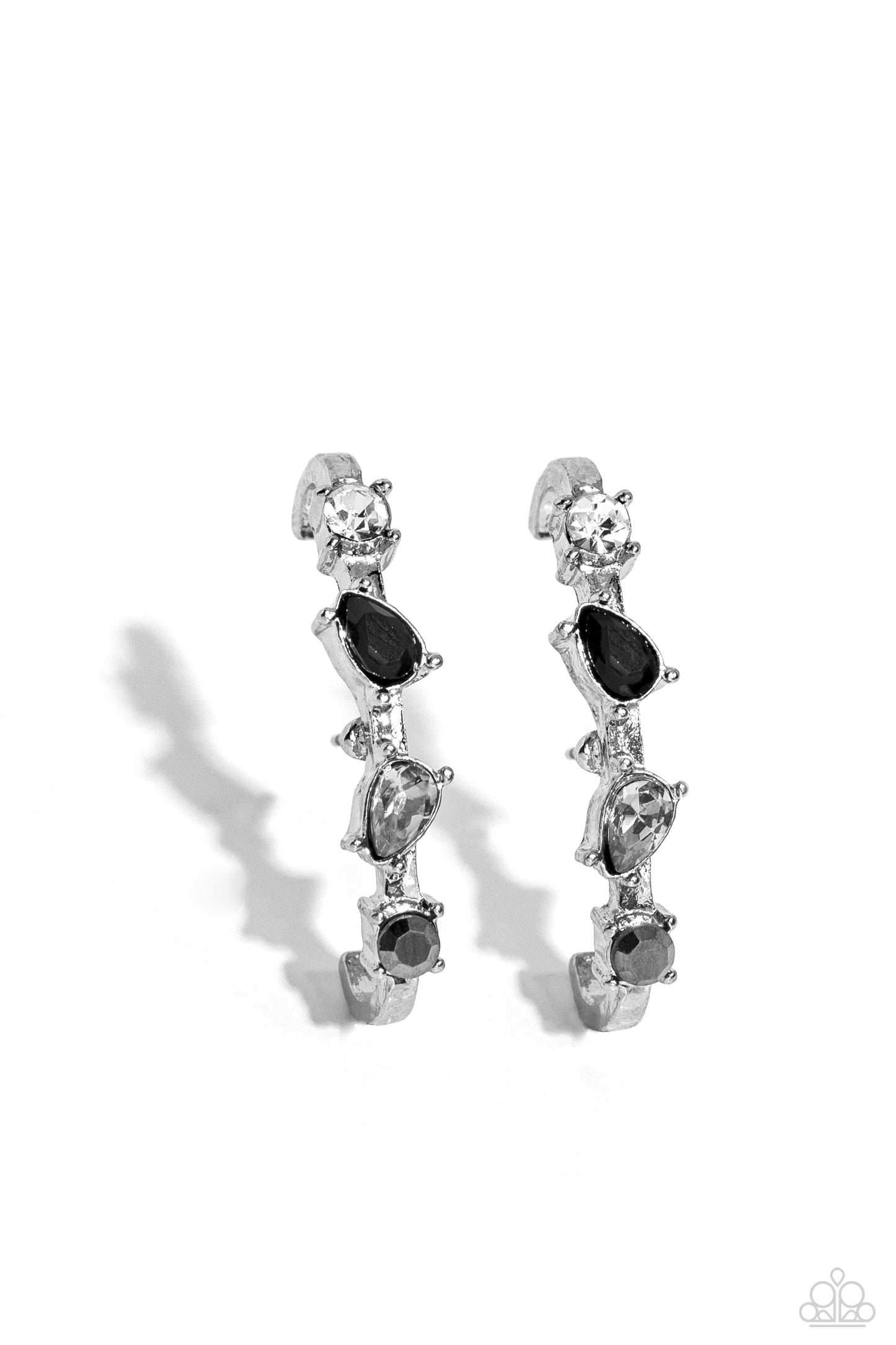 Paparazzi Earrings - Trendy Twists - Black