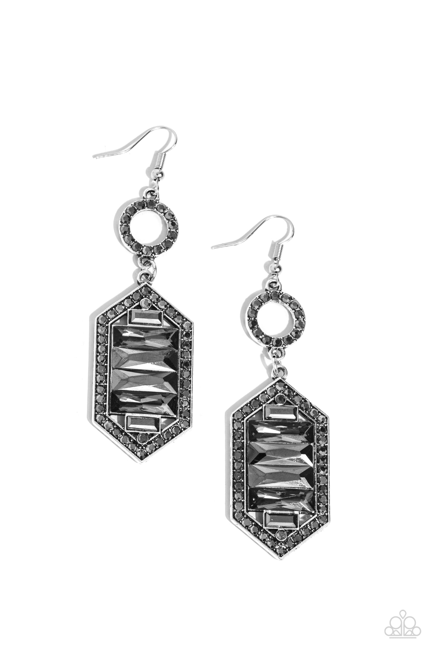 Paparazzi Earrings - Combustible Craving - Silver