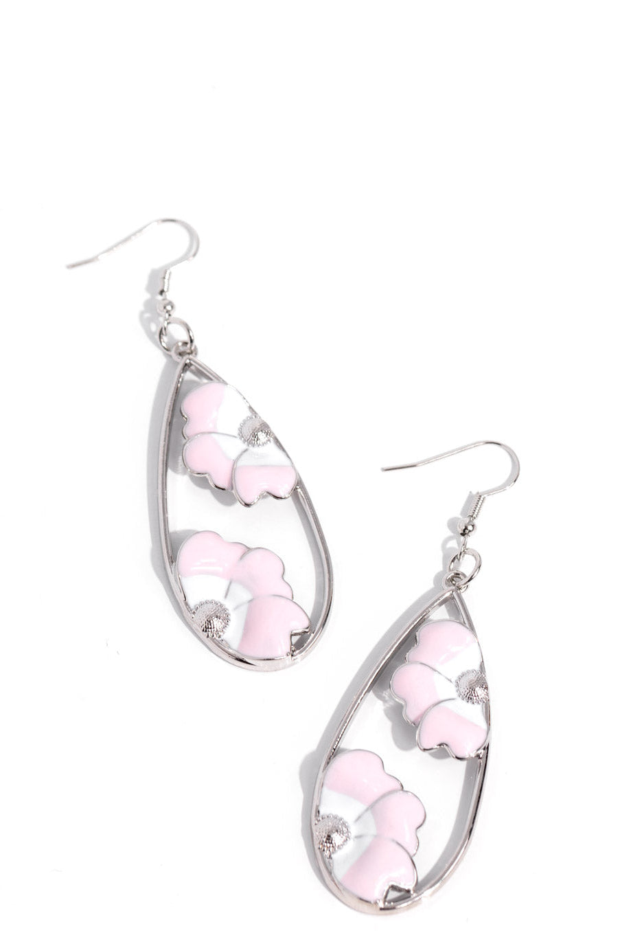 Paparazzi Earrings - Airily Abloom - Pink