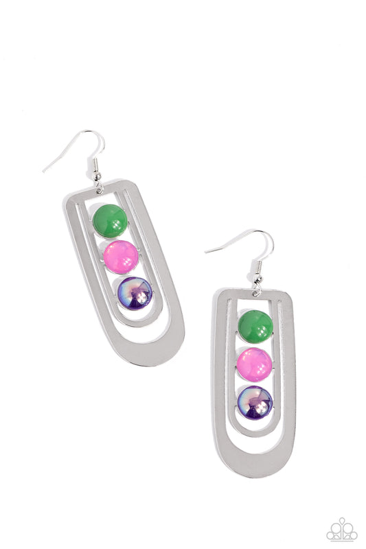 Paparazzi Earrings - Layered Lure - Multi