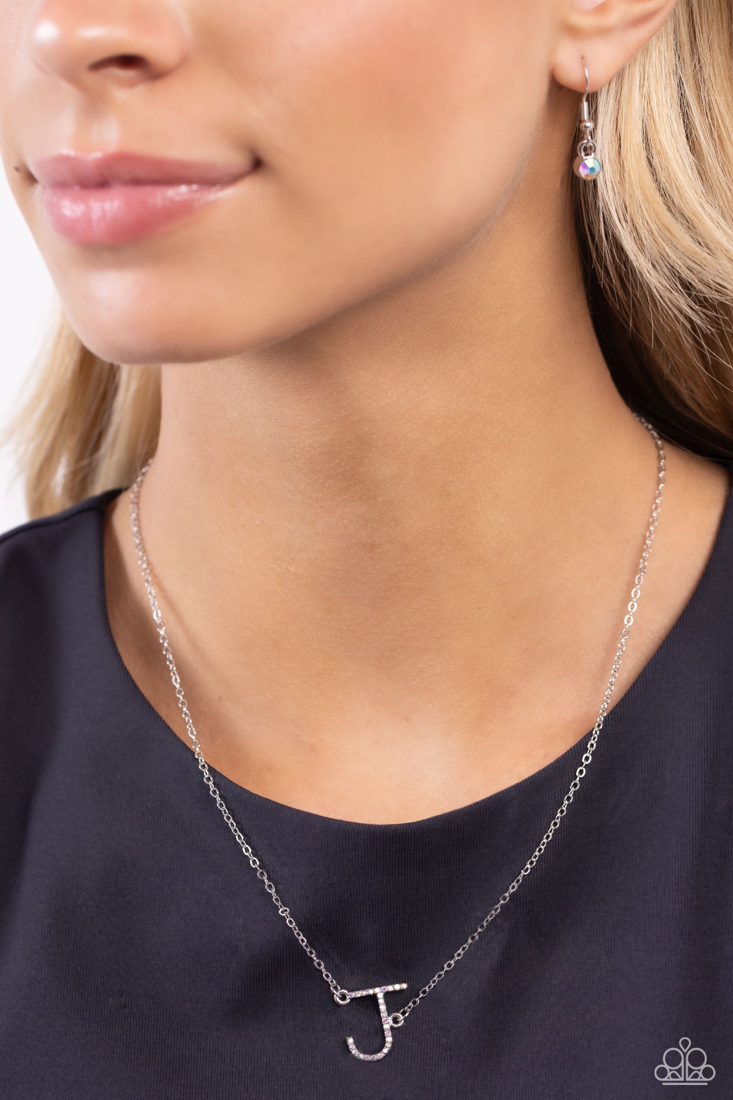 Paparazzi Necklaces - INITIALLY Yours - J - Multi