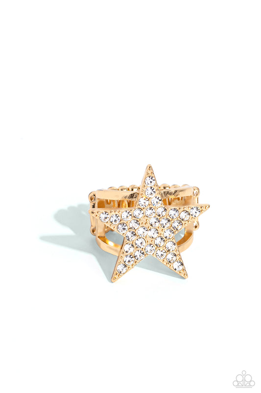 Paparazzi Rings - Star Pizzazz - Gold
