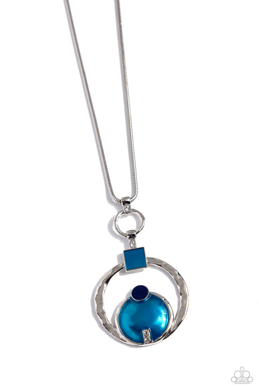 Paparazzi Necklaces - Tastefully Transparent - Blue