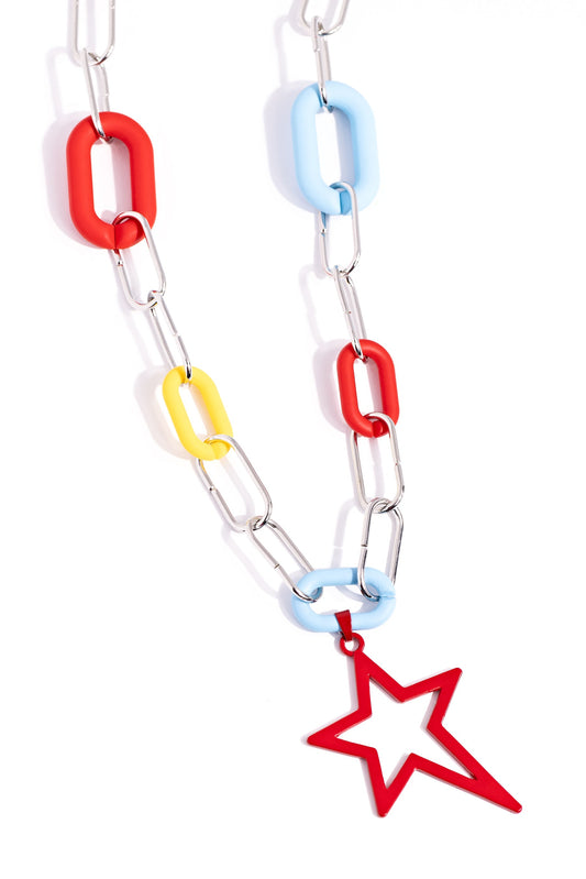 Paparazzi Necklaces - Stargazing Show - Red