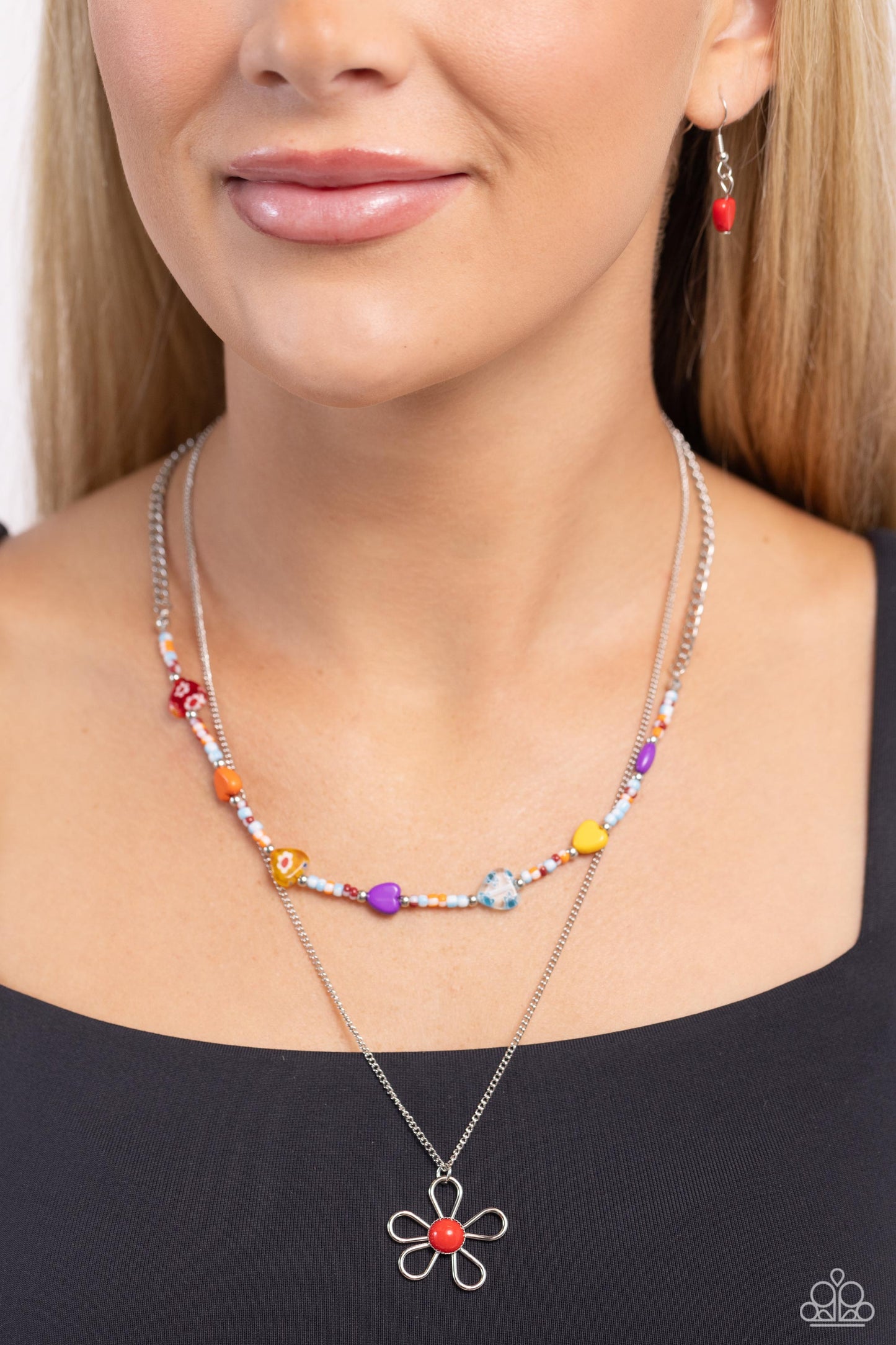 Paparazzi Necklaces - Traditionally Trendy - Red