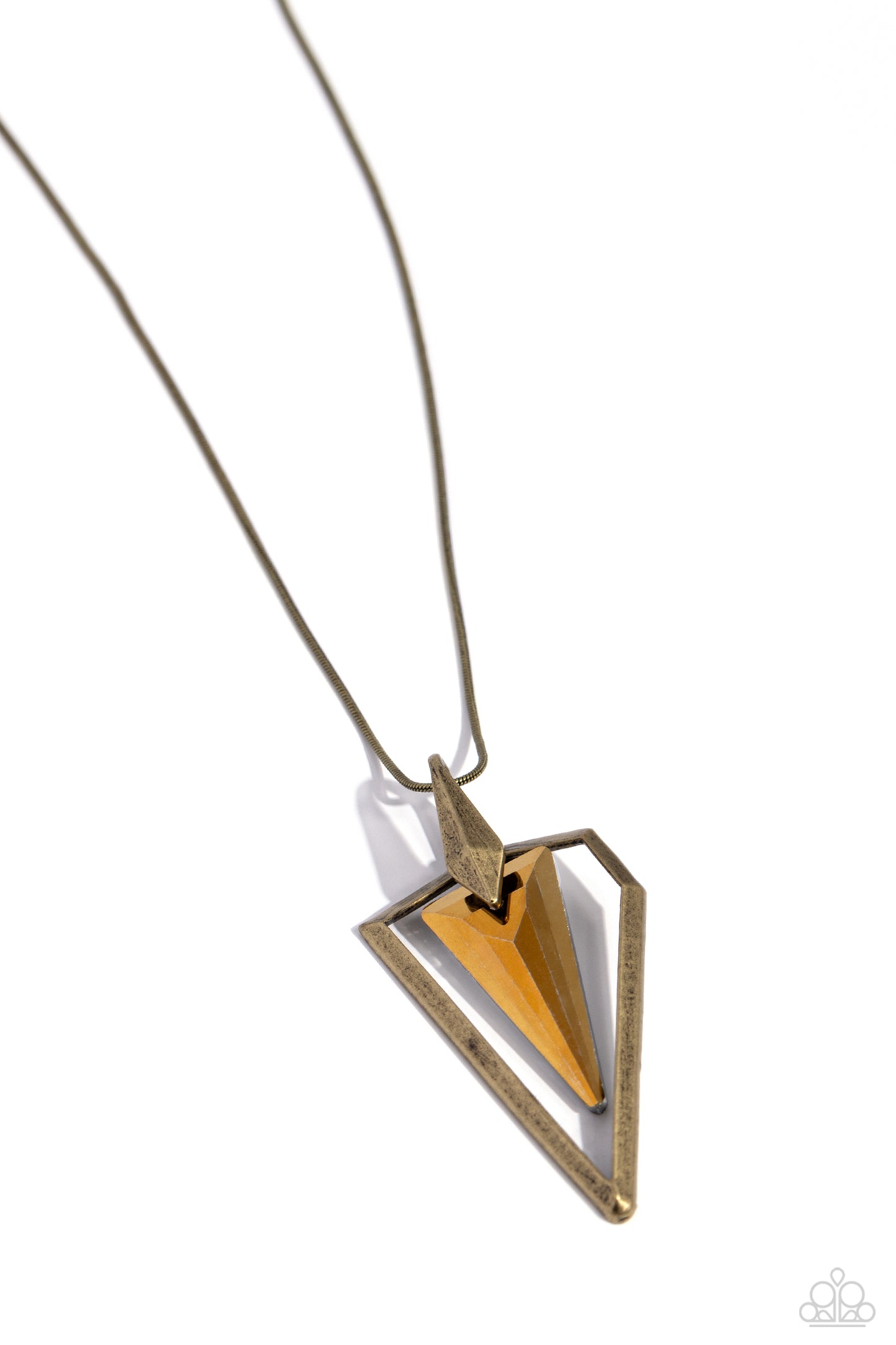 Paparazzi Necklaces - Trifecta Tyrant - Brass
