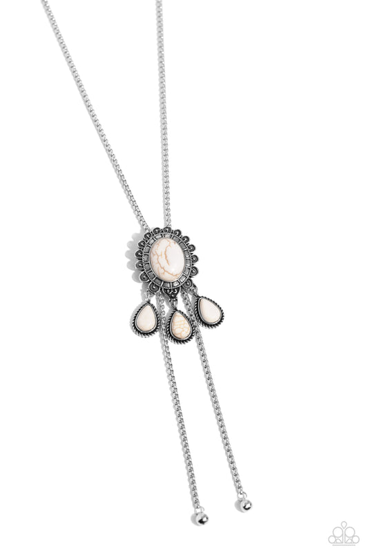 Paparazzi Necklaces - Seize the Serenity - White
