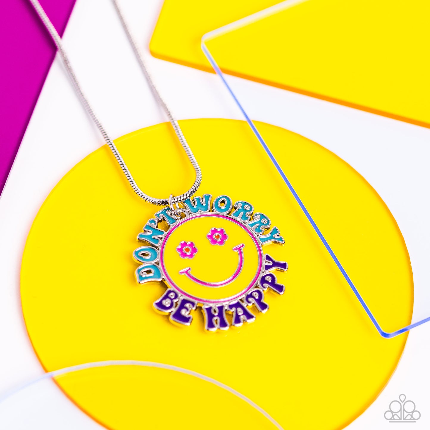 Paparazzi Necklaces - Dont Worry, Stay Happy - Multi