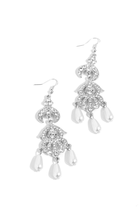 Paparazzi Earrings - Cosmopolitan Combo - White