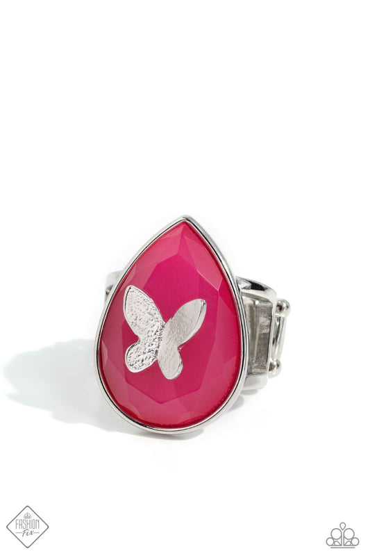 Paparazzi Rings - Plain BRIGHT - Pink - Fashion Fix