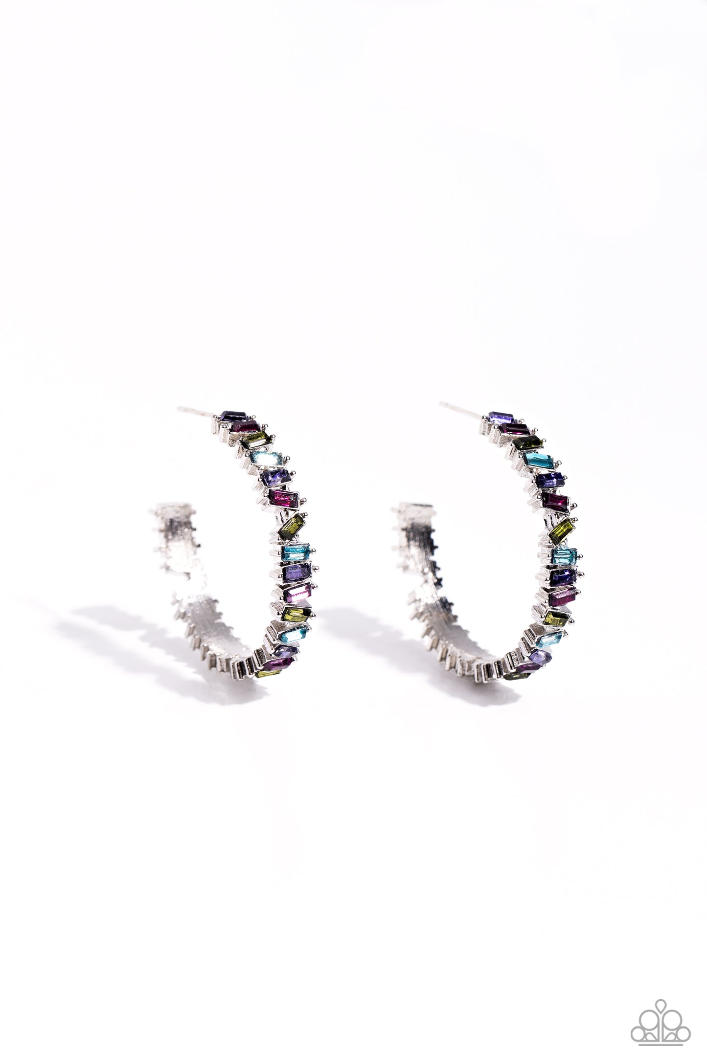 Paparazzi Earrings - Effortless Emeralds - Multi