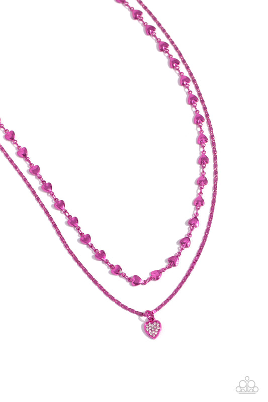 Paparazzi Necklaces - Cupid Combo - Pink