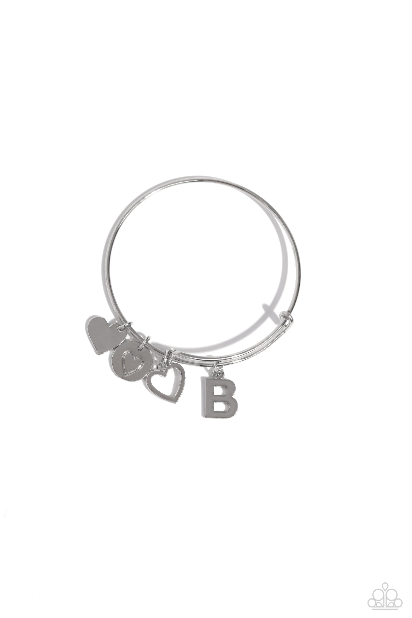 Paparazzi Bracelets - Making It INITIAL - Silver - B