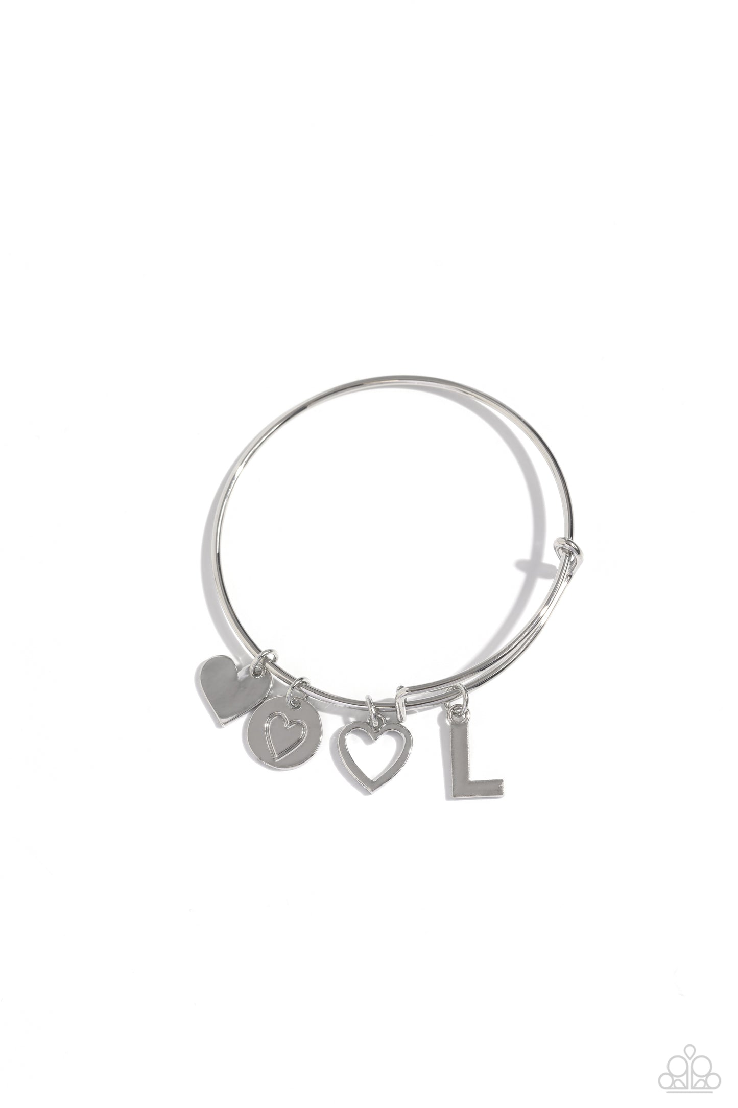 Paparazzi Bracelets - Making It INITIAL - Silver - L