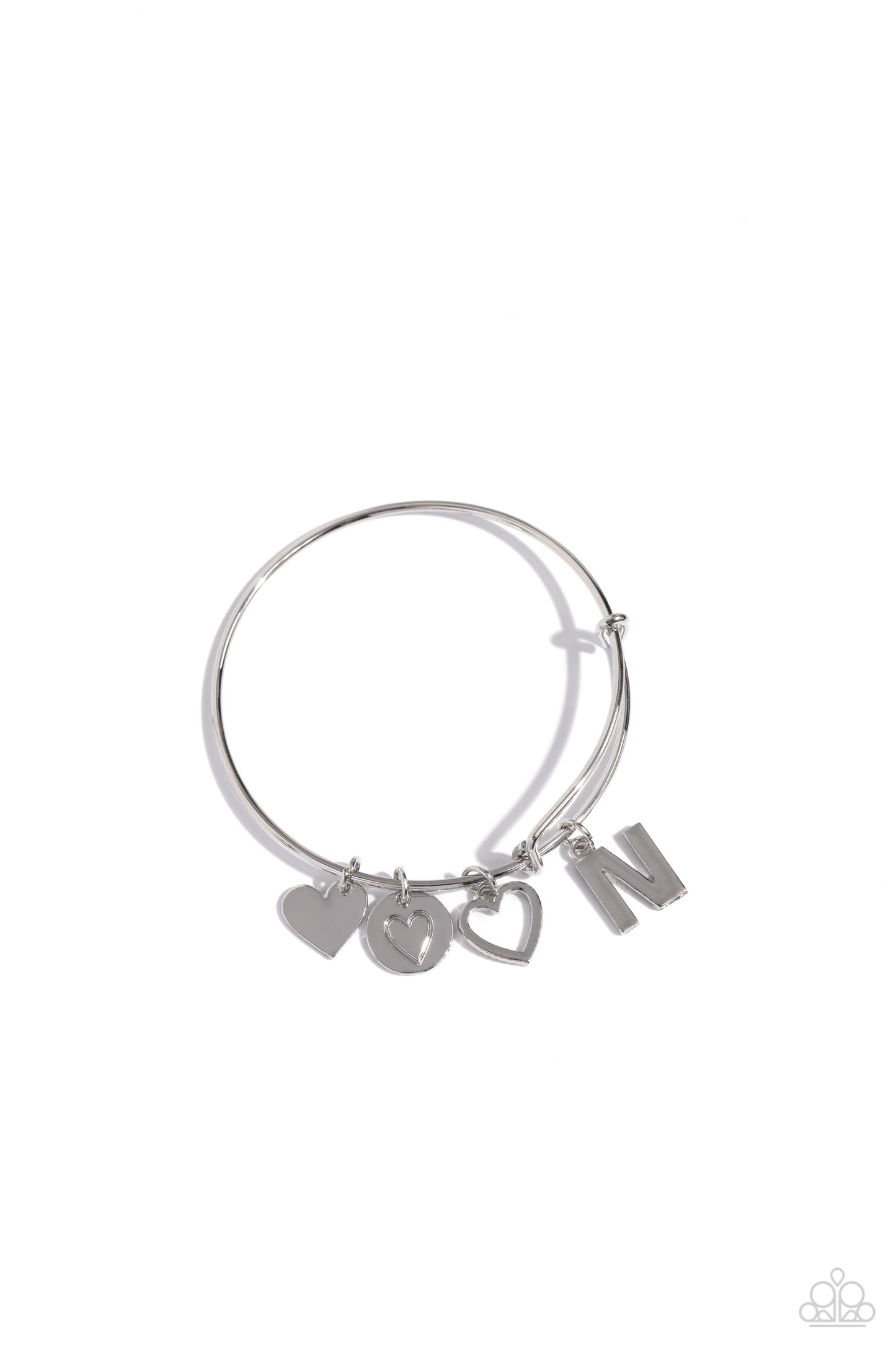 Paparazzi Bracelets - Making It INITIAL - Silver - N