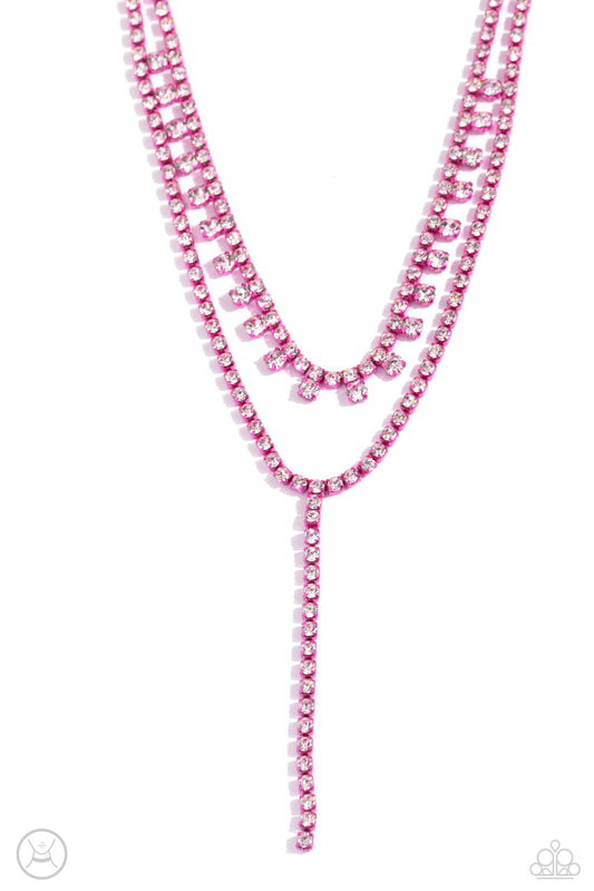 Paparazzi Necklaces - Champagne Night - Pink