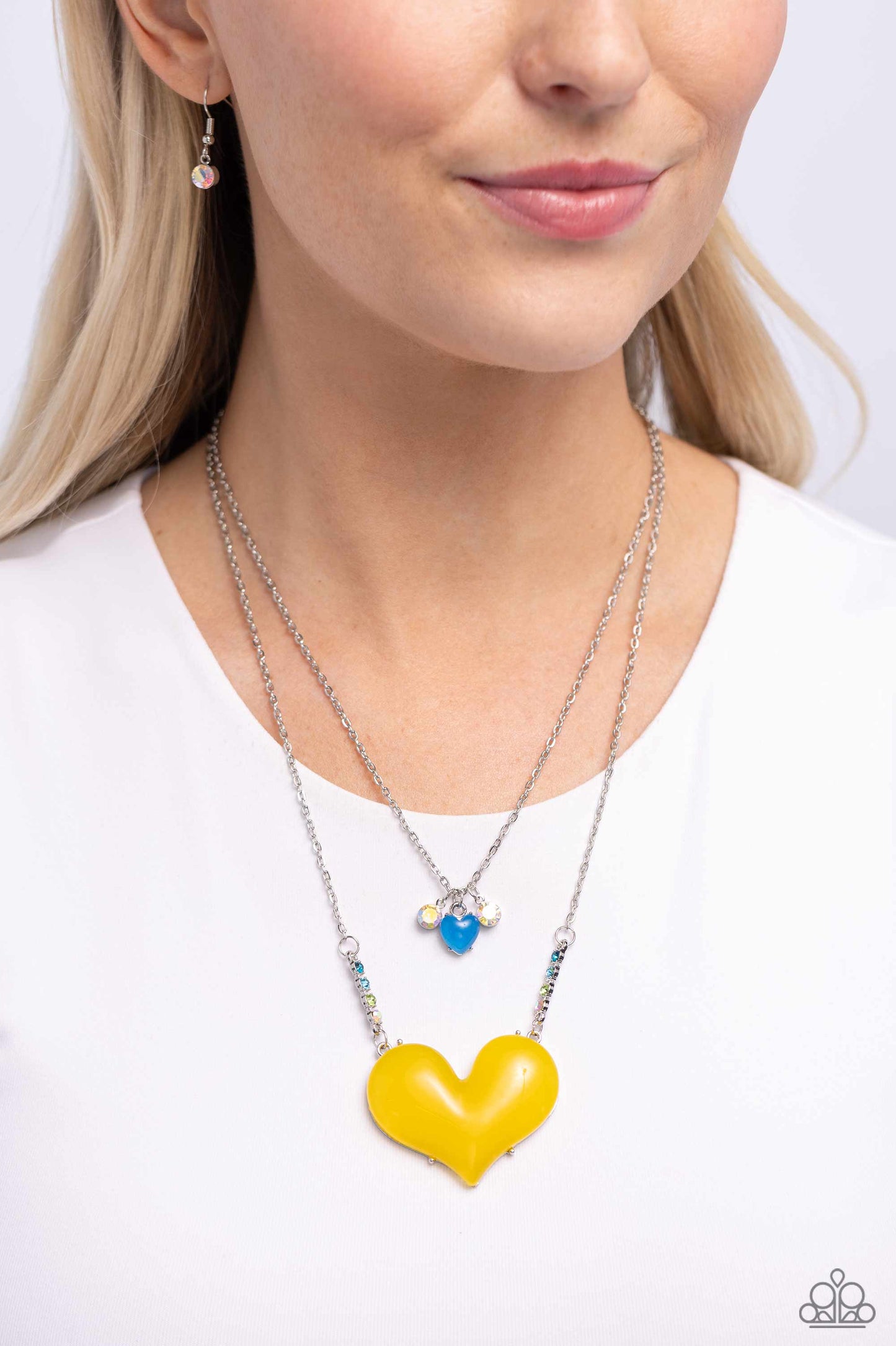 Paparazzi Necklaces - Heart-Racing Recognition - Yellow