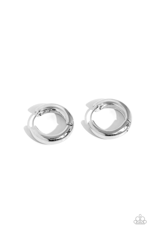 Paparazzi Earrings - Simply Sinuous - Silver